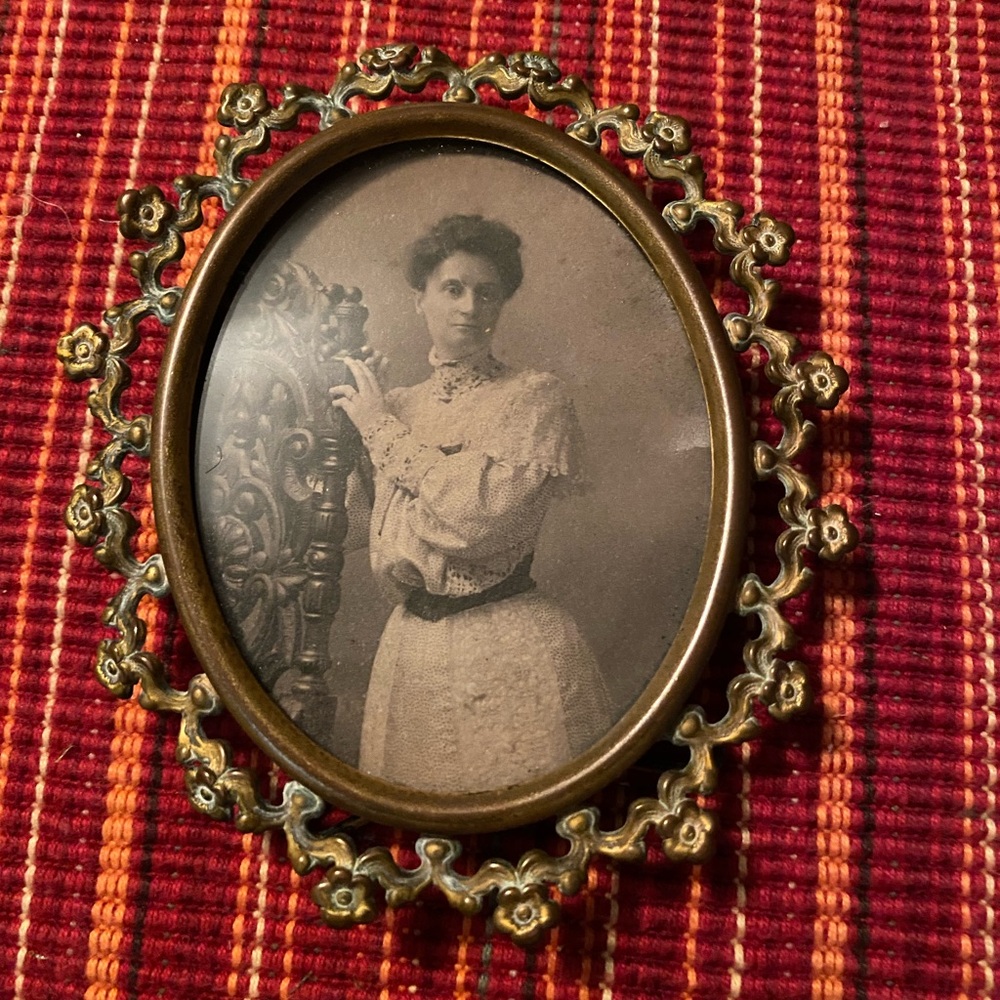 Victorian Brass Ornate Picture Frame